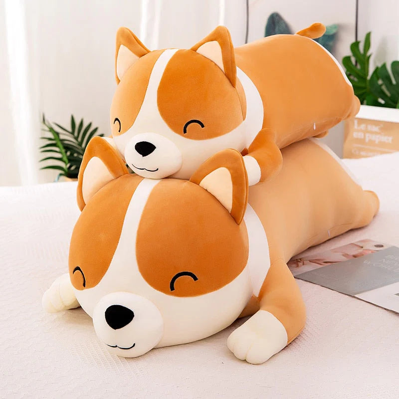 Giant Plush Corgi – Soft Hugging Pillow
